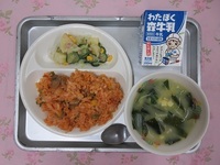 6月30日(月)　★おはなし給食「あめふり」