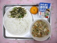 8月28日(金)　★2学期給食開始